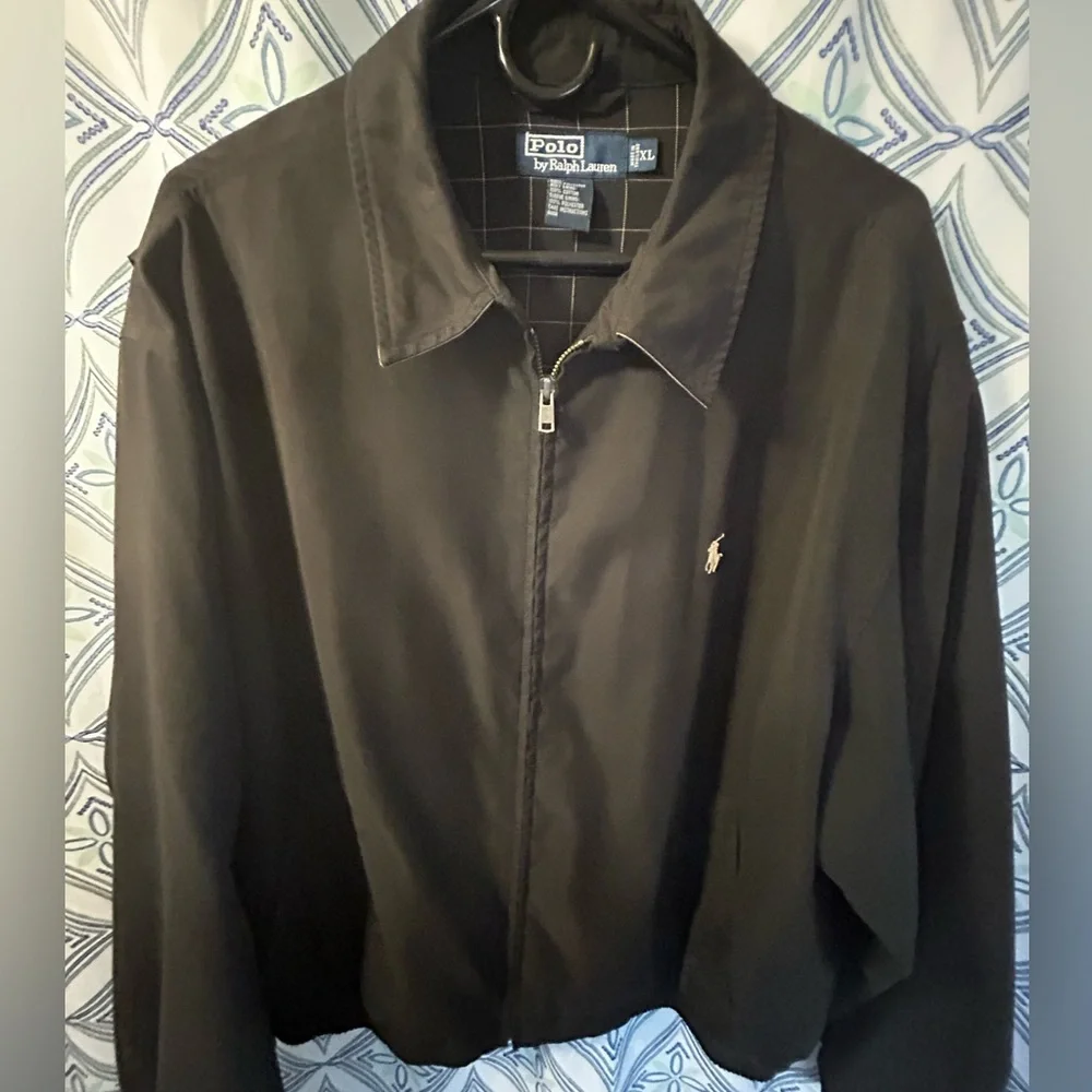 Polo by Ralph Lauren Men's Black Lightweight Jacket with Full Lining, Waistband - Picture 1 of 16